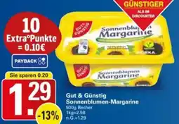 WEZ Gut & Günstig Sonnenblumen-Margarine Angebot