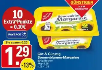 WEZ Gut & Günstig Sonnenblumen-Margarine Angebot