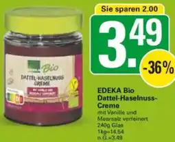 WEZ EDEKA Bio Dattel-Haselnuss Creme Angebot