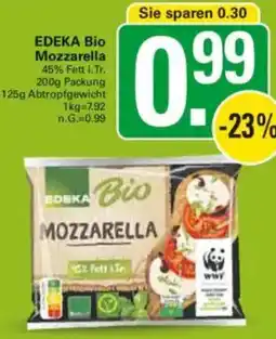 WEZ EDEKA Bio Mozzarella Angebot