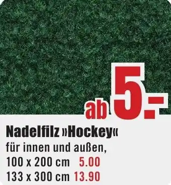 B1 Discount Baumarkt Nadelfilz Hockey Angebot