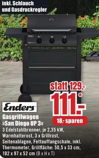 B1 Discount Baumarkt Enders Gasgrillwagen San Diego UP 3 Angebot