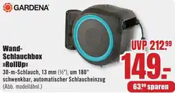 B1 Discount Baumarkt GARDENA Wand Schlauchbox RollUp Angebot