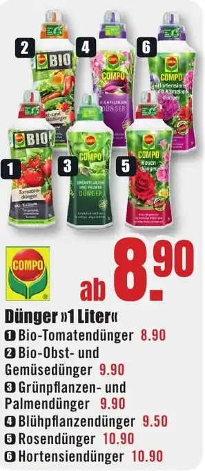 B1 Discount Baumarkt COMPO Dünger Angebot