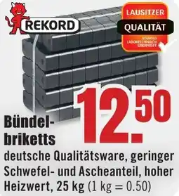 B1 Discount Baumarkt REKORD Bündelbriketts Angebot