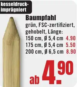 B1 Discount Baumarkt Baumpfahl Angebot