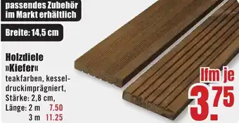 B1 Discount Baumarkt Holzdiele Kiefer Angebot