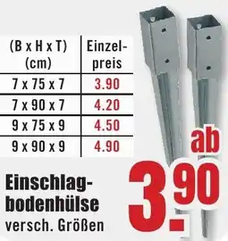 B1 Discount Baumarkt Einschlagbodenhülse Angebot