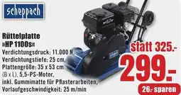 B1 Discount Baumarkt Scheppach Rüttelplatte HP 1100S Angebot