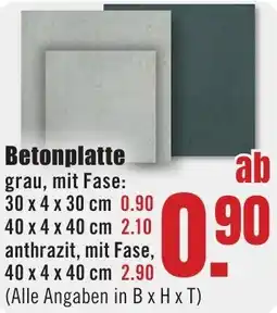 B1 Discount Baumarkt Betonplatte Angebot