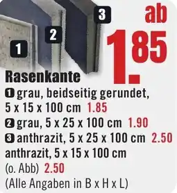 B1 Discount Baumarkt Rasenkante Angebot