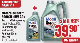 B1 Discount Baumarkt Motoröl Super 3000 XE 5W-30 Angebot