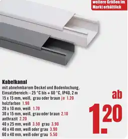 B1 Discount Baumarkt Kabelkanal Angebot