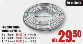 B1 Discount Baumarkt Feuchtraumkabel NYM-J Angebot