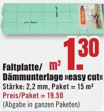 B1 Discount Baumarkt Faltplatte/ Dämmunterlage easy cut Angebot