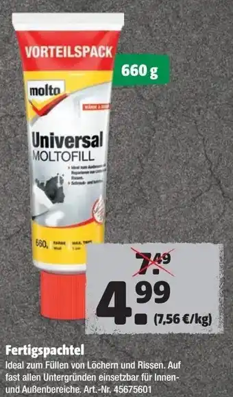 Hagebau Fertigspachtel 660g Angebot