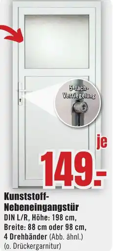 B1 Discount Baumarkt Kunststoff-Nebeneingangstür Angebot