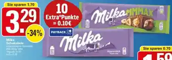 WEZ Milka Schokolade Angebot