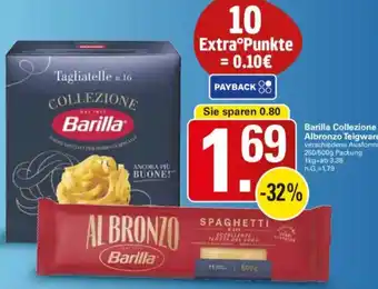 WEZ Barilla Collezione oder Albronzo Teigwaren Angebot