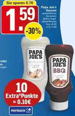 WEZ Papa Joe's Saucen Angebot