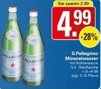 WEZ S.Pellegrino Mineralwasser Angebot