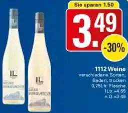 WEZ 1112 Weine Angebot