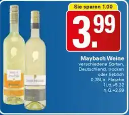 WEZ Maybach Weine Angebot