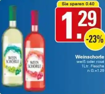 WEZ Weinschorle Angebot