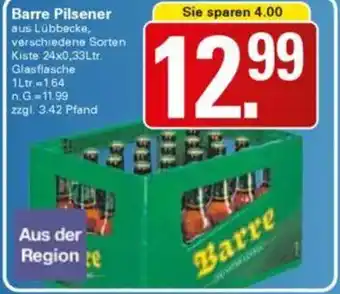 WEZ Barre Pilsener Angebot
