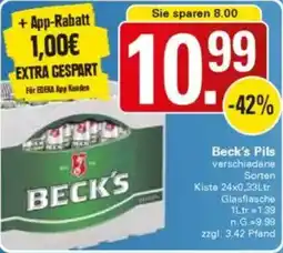 WEZ Beck's Pils Angebot