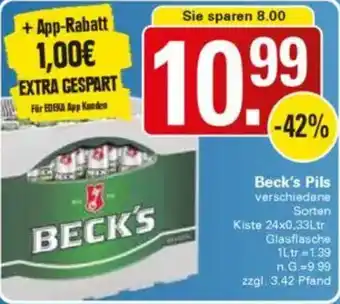 WEZ Beck's Pils Angebot