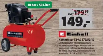 Hagebau Einhell Kompressor TE-AC 270/50/10 Angebot