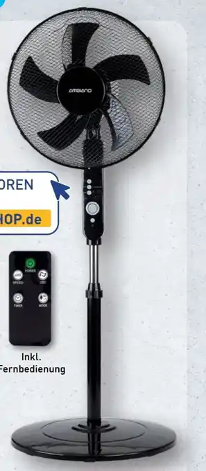 Aldi Nord Ambiano Standventilator GT-SF-VT-01 Angebot