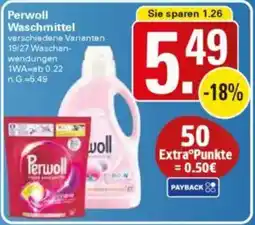 WEZ Perwoll Waschmittel Angebot