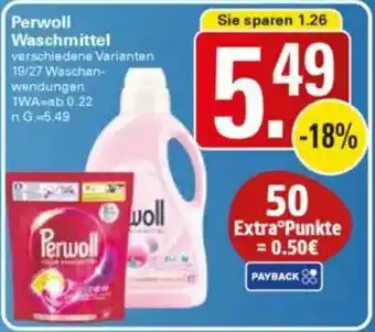 WEZ Perwoll Waschmittel Angebot
