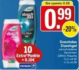 WEZ Duschdas Duschgel Angebot