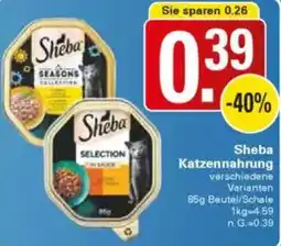 WEZ Sheba Katzennahrung Angebot