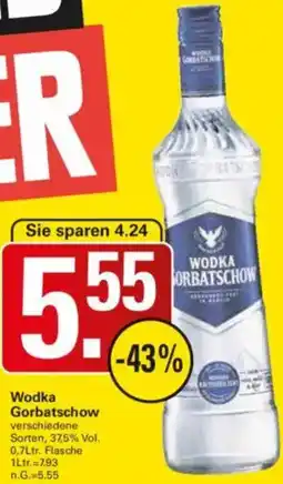 WEZ Wodka Gorbatschow Angebot