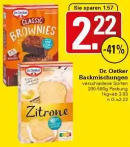 WEZ Dr. Oetker Backmischungen Angebot