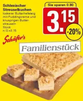 WEZ Schäfer's Schlesischer Streuselkuchen Angebot