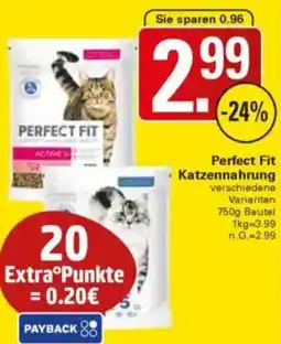 WEZ Perfect Fit Katzennahrung Angebot