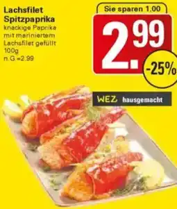 WEZ Lachsfilet Spitzpaprika Angebot