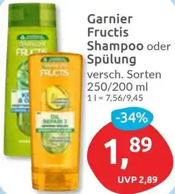 Budni Garnier Fructis Shampoo oder Spülung Angebot