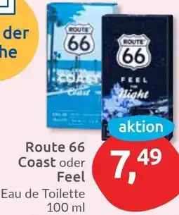Budni Route 66 Coast oder Feel Eau de Toilette Angebot
