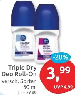 Budni Triple Dry Deo Roll-On Angebot