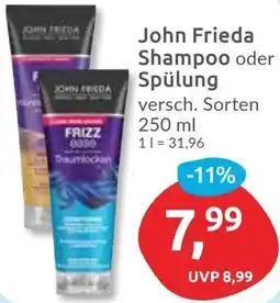 Budni John Frieda Shampoo oder Spülung Angebot