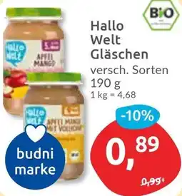 Budni Hallo Welt Gläschen Angebot
