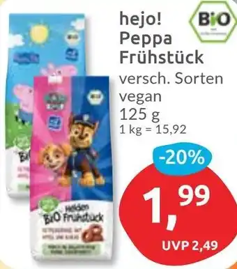 Budni hejo! Peppa Frühstück Angebot