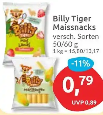 Budni Billy Tiger Maissnacks Angebot