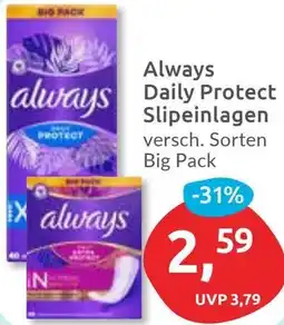 Budni Always Daily Protect Slipeinlagen Angebot